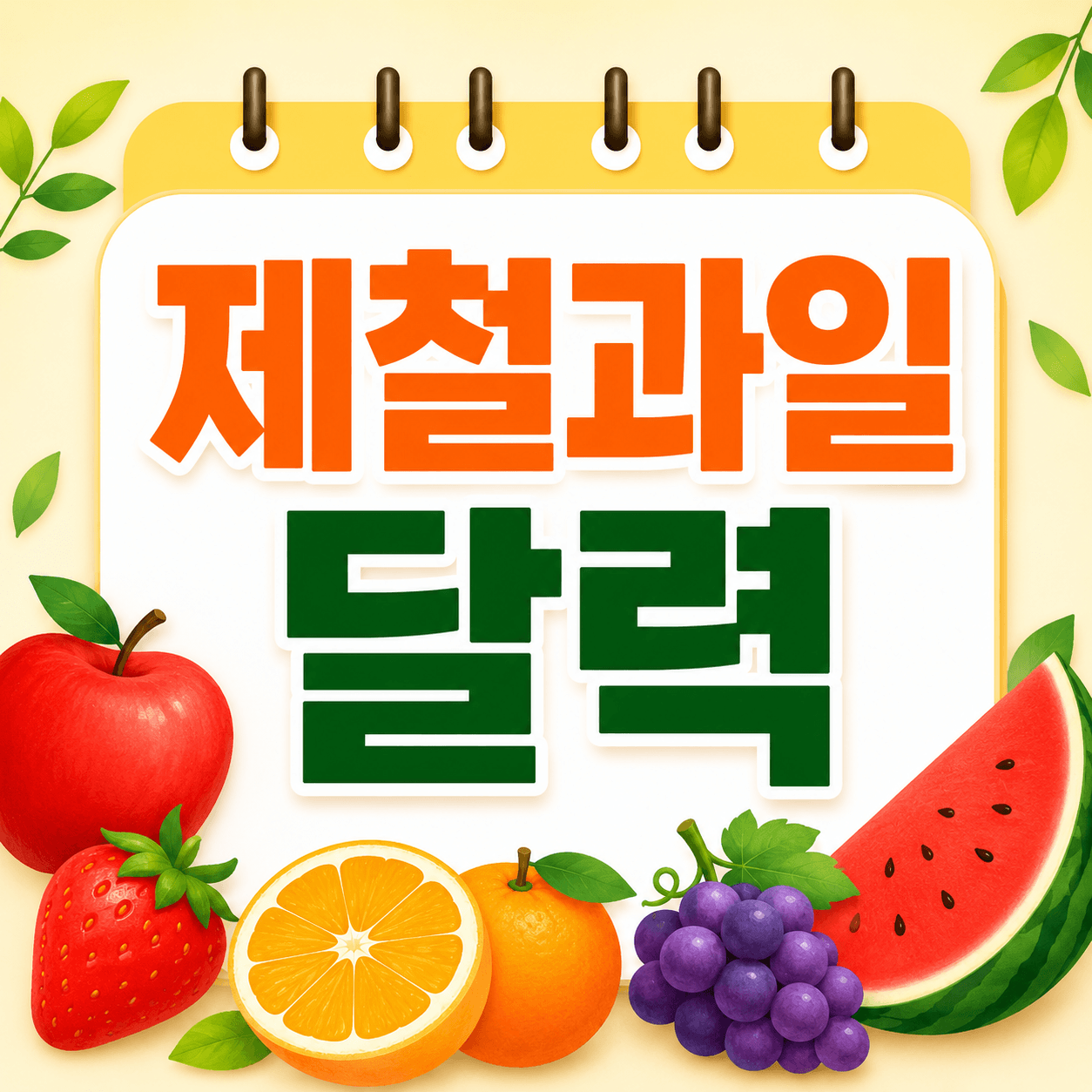 제절과일 달력