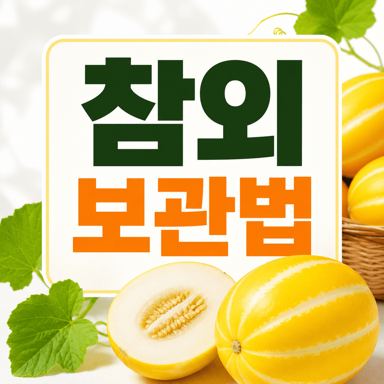 참외 보관법